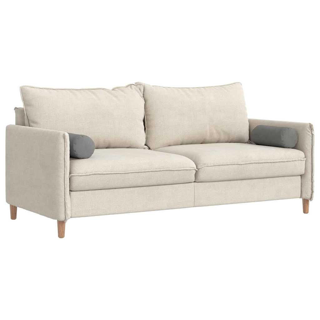 Bolster Pillows 2 pcs Dark Grey Ø 15 x 40 cm Microfibre Fabric