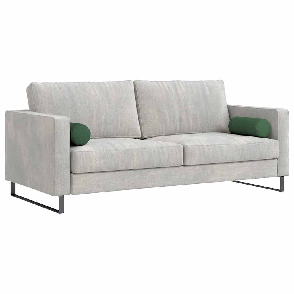 Bolster Pillows 2 pcs Dark Green Ø 15 x 40 cm Corduroy Fabric