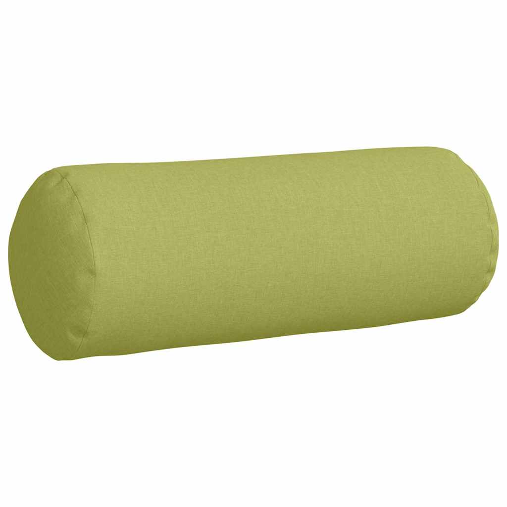 Bolster Pillows 2 pcs Light Green Ø 25 x 70 cm Fabric
