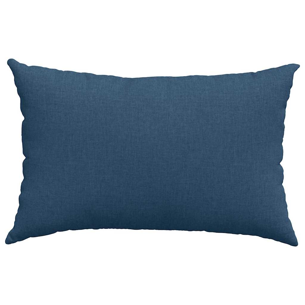 Sofa Pillows 2 pcs Blue 60 x 40 cm Fabric
