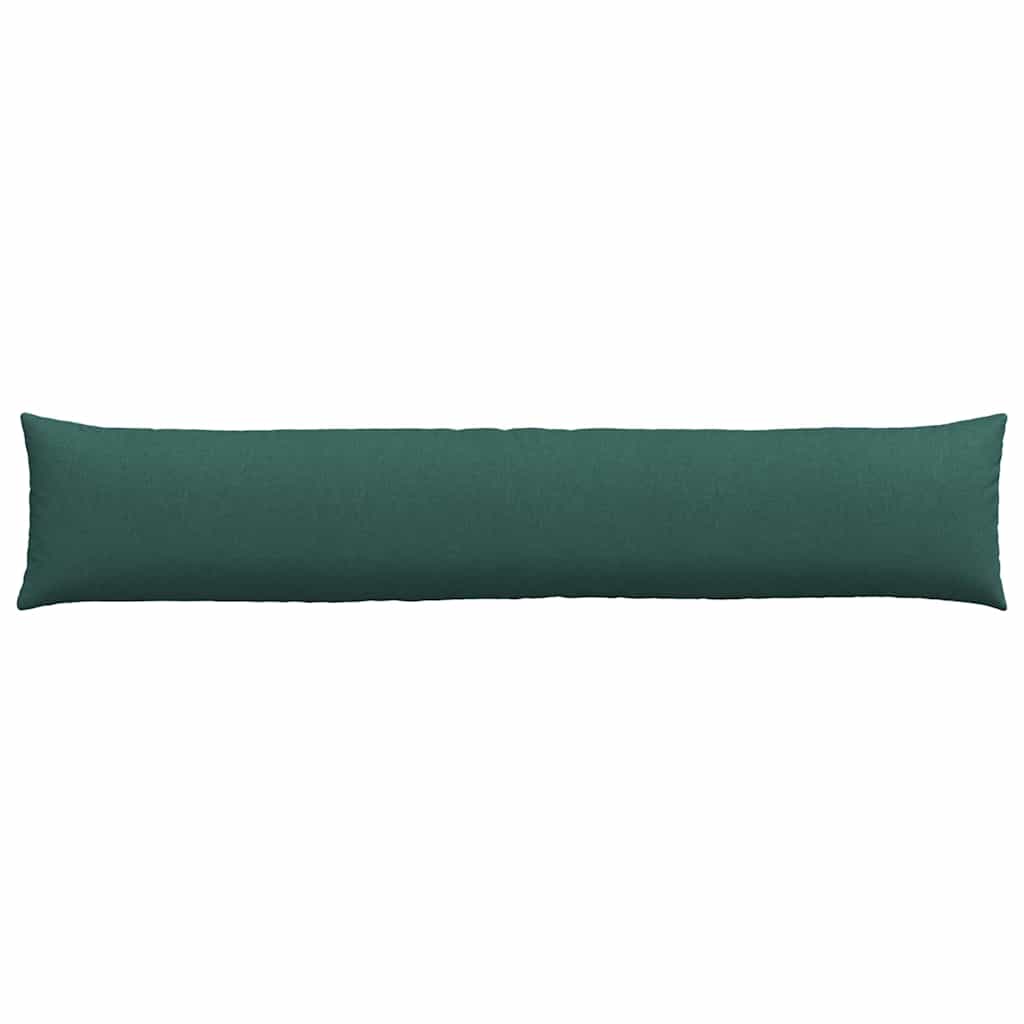 Sofa Pillows 2 pcs Dark Green 200 x 40 cm Fabric