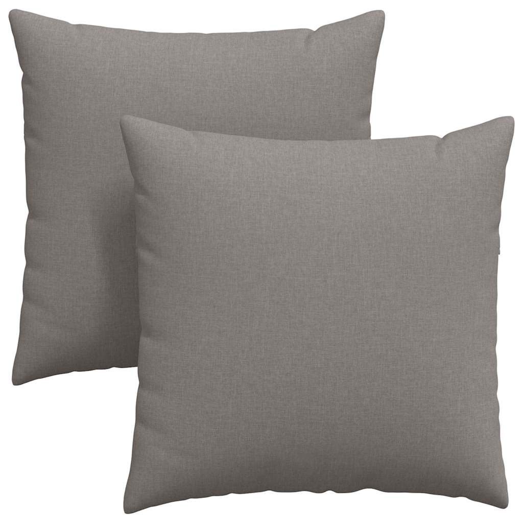 Sofa Pillows 2 pcs Taupe 60 x 60 cm Fabric