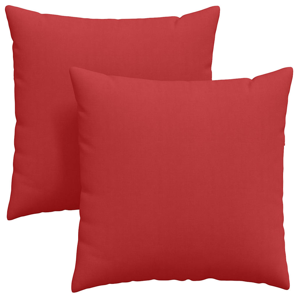 Sofa Pillows 2 pcs Red 80 x 80 cm Fabric