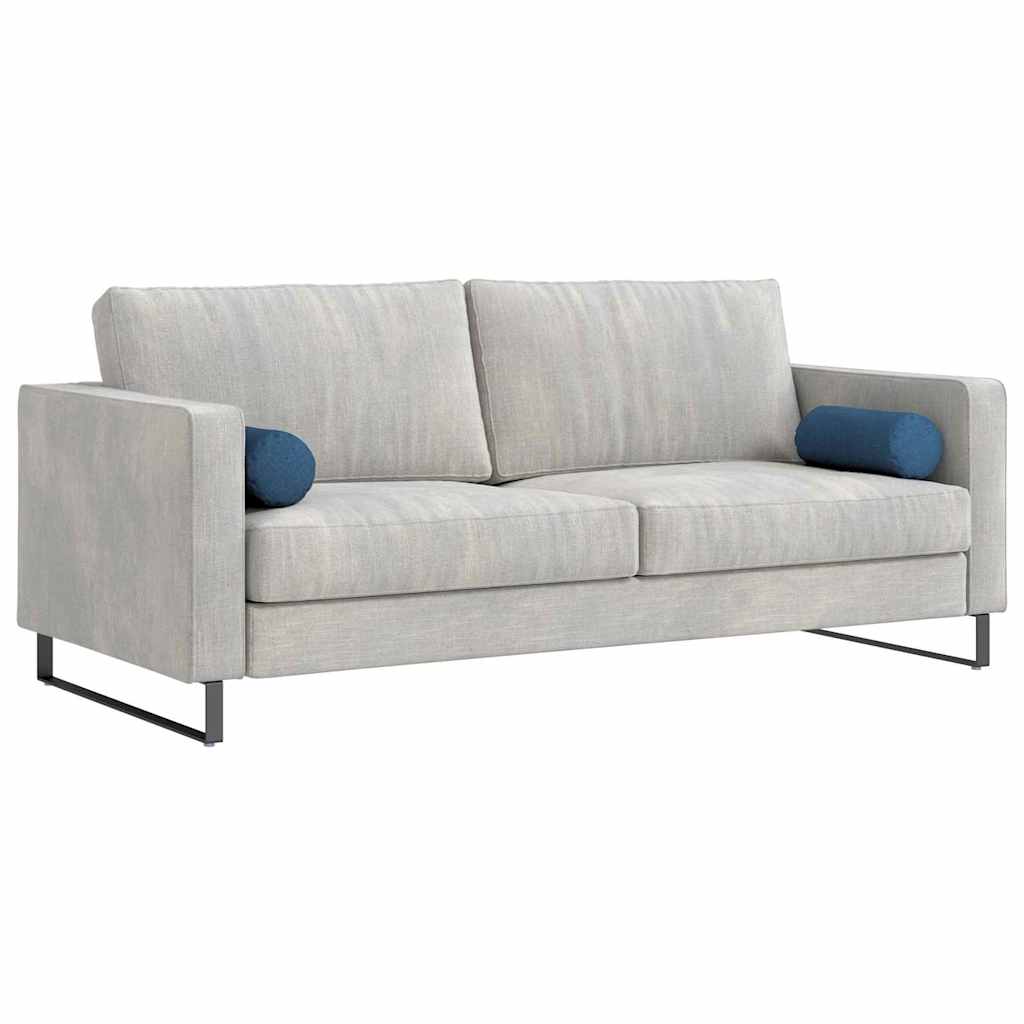 Bolster Pillows 2 pcs Blue Ø 15 x 40 cm Fabric