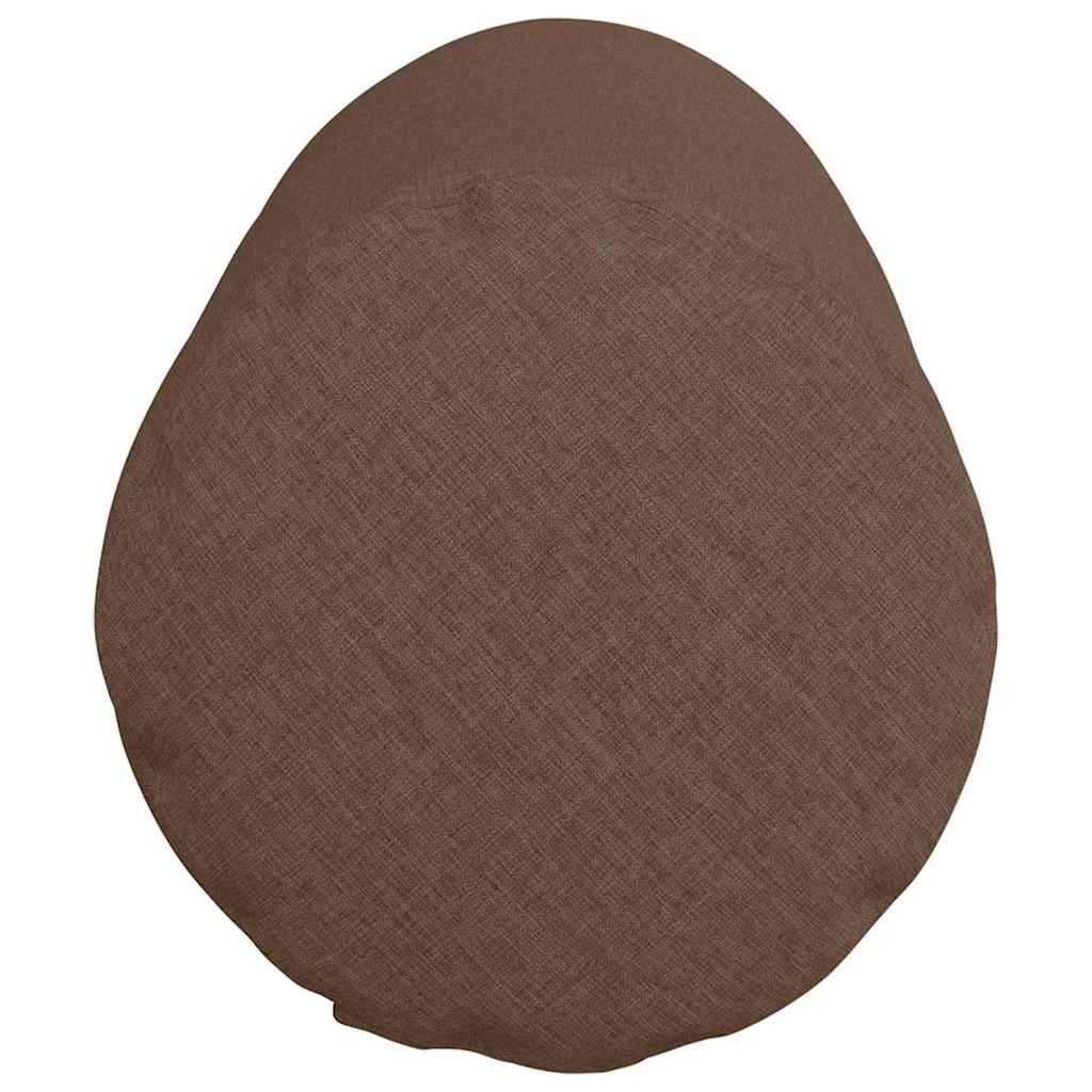 Bolster Pillows 2 pcs Brown Ø 25 x 70 cm Fabric