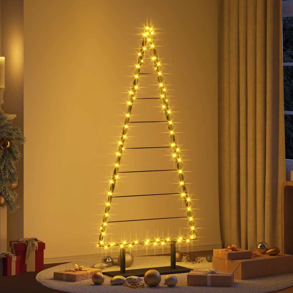 Metal Christmas Tree with Stand Black 180 cm Steel