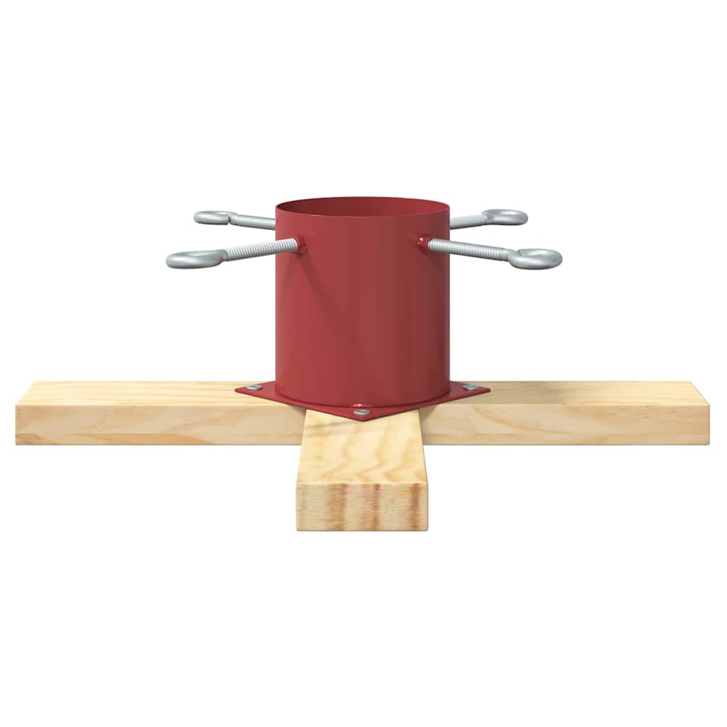Christmas Tree Stand 1.73 Red 50 x 50 x 16 cm Solid Pine Wood