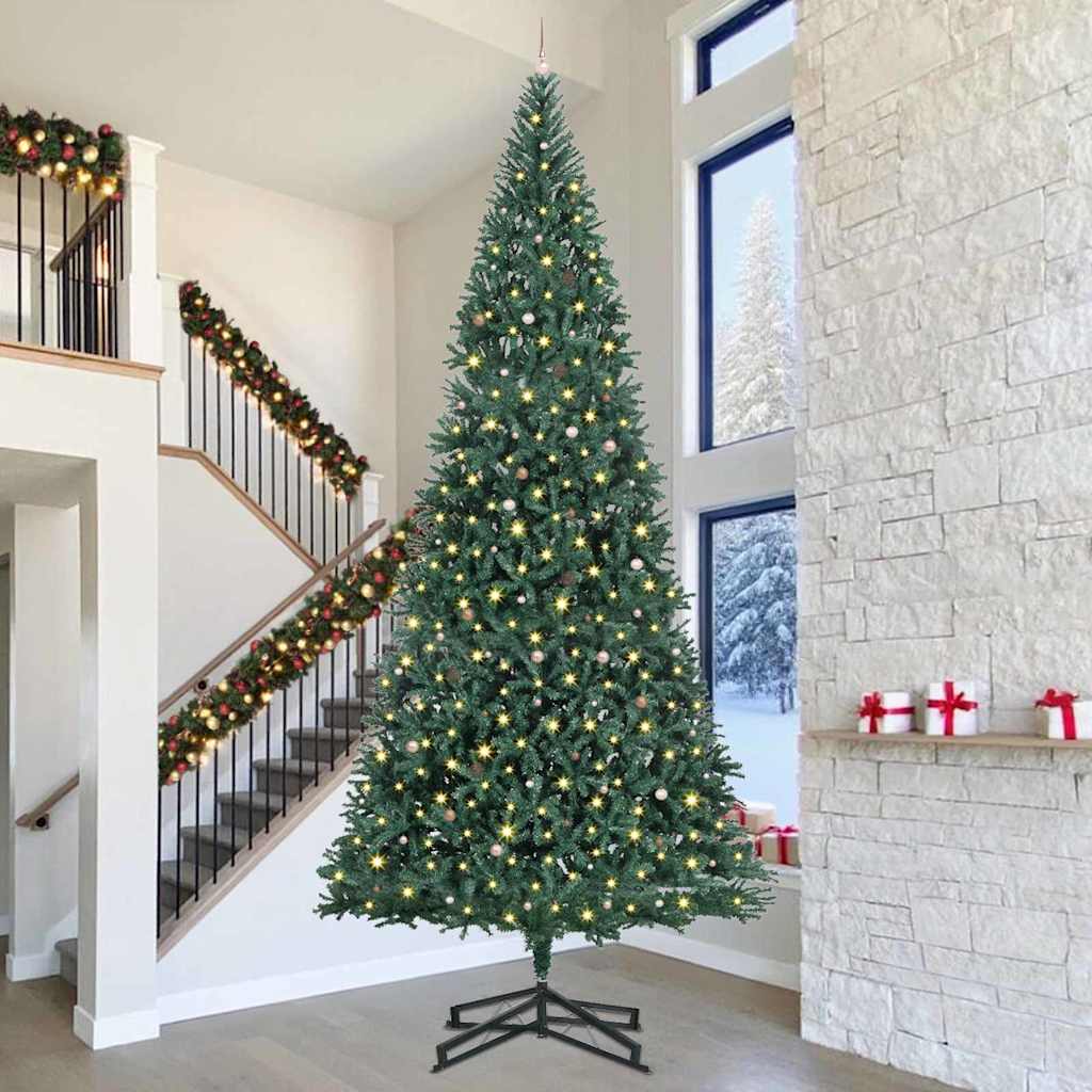 Artificial Pre-lit Christmas Tree with Ball Set Green 500 cm