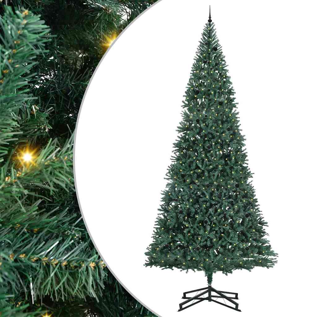 Artificial Pre-lit Christmas Tree with Ball Set Green 500 cm
