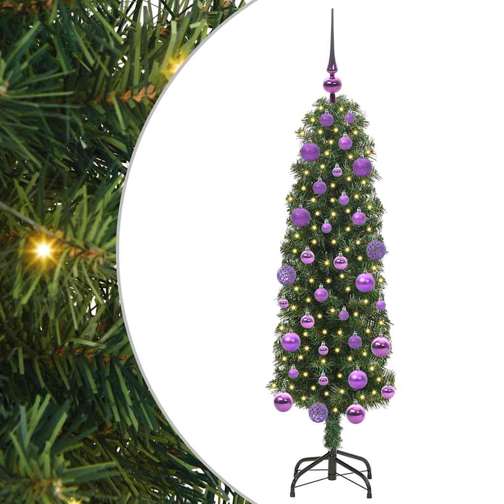 Artificial Christmas Tree with 150 LEDs with Stand Green 120 cm