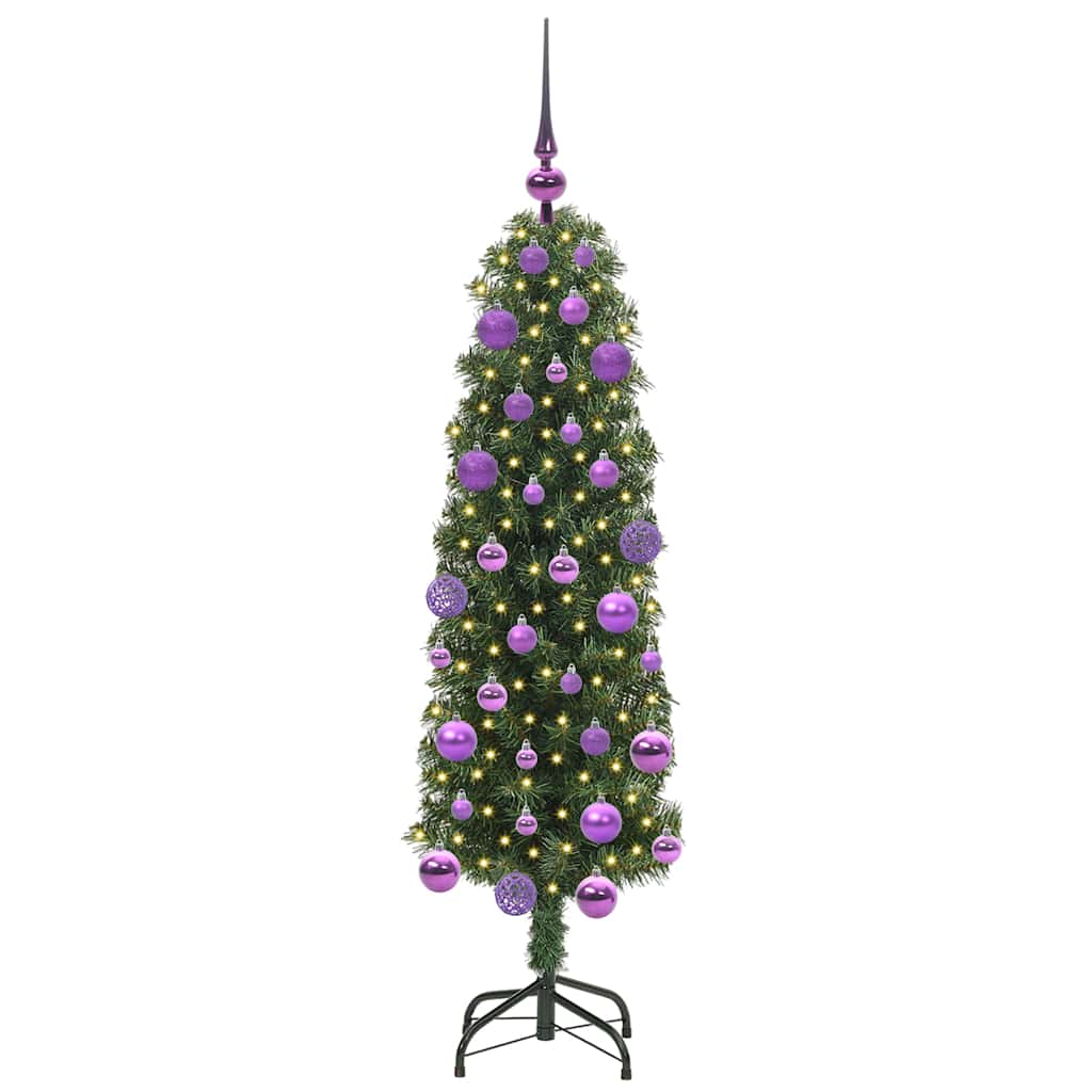 Artificial Christmas Tree with 150 LEDs with Stand Green 120 cm