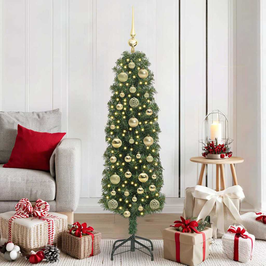 Artificial Christmas Tree with 150 LEDs with Stand Green 150 cm