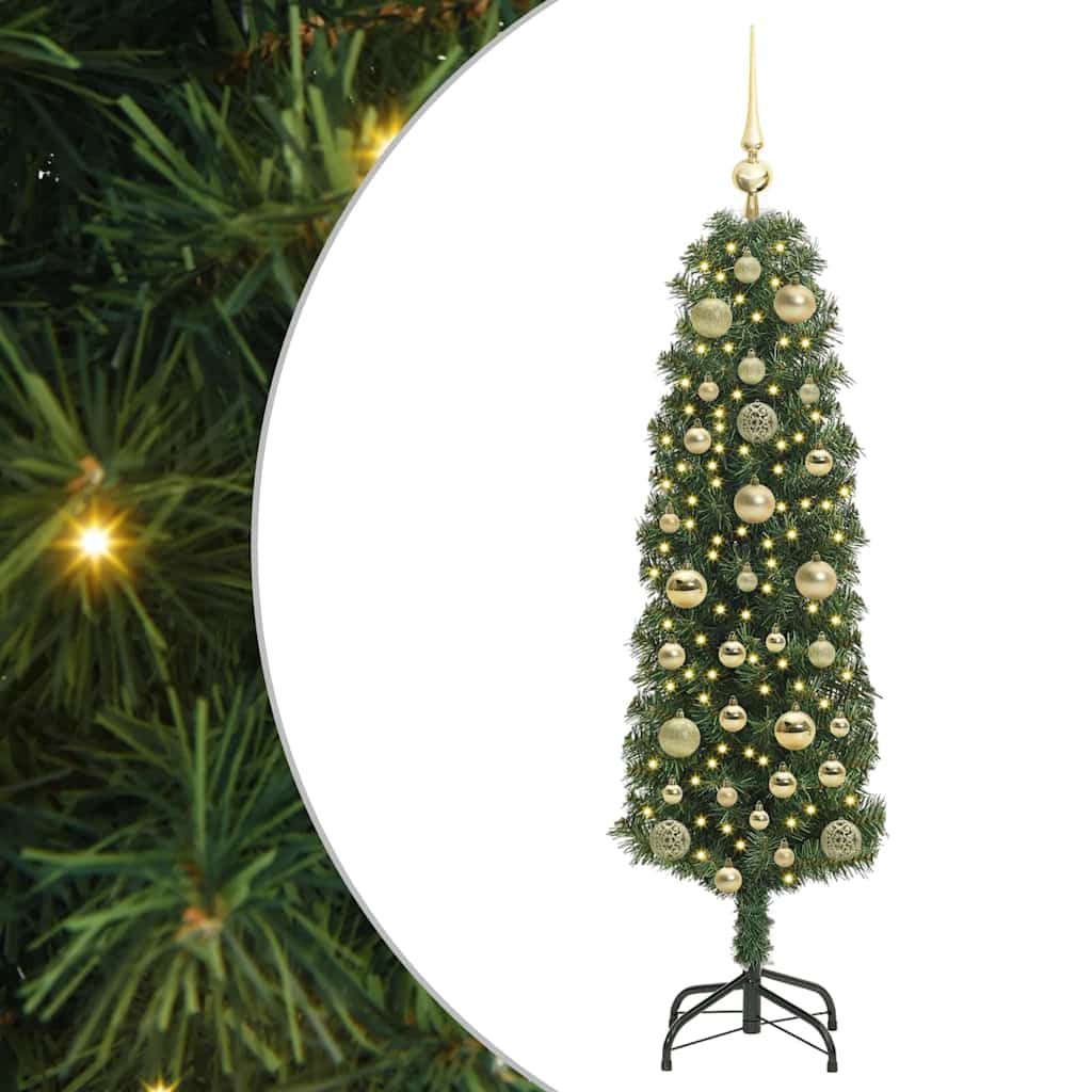 Artificial Christmas Tree with 150 LEDs with Stand Green 150 cm