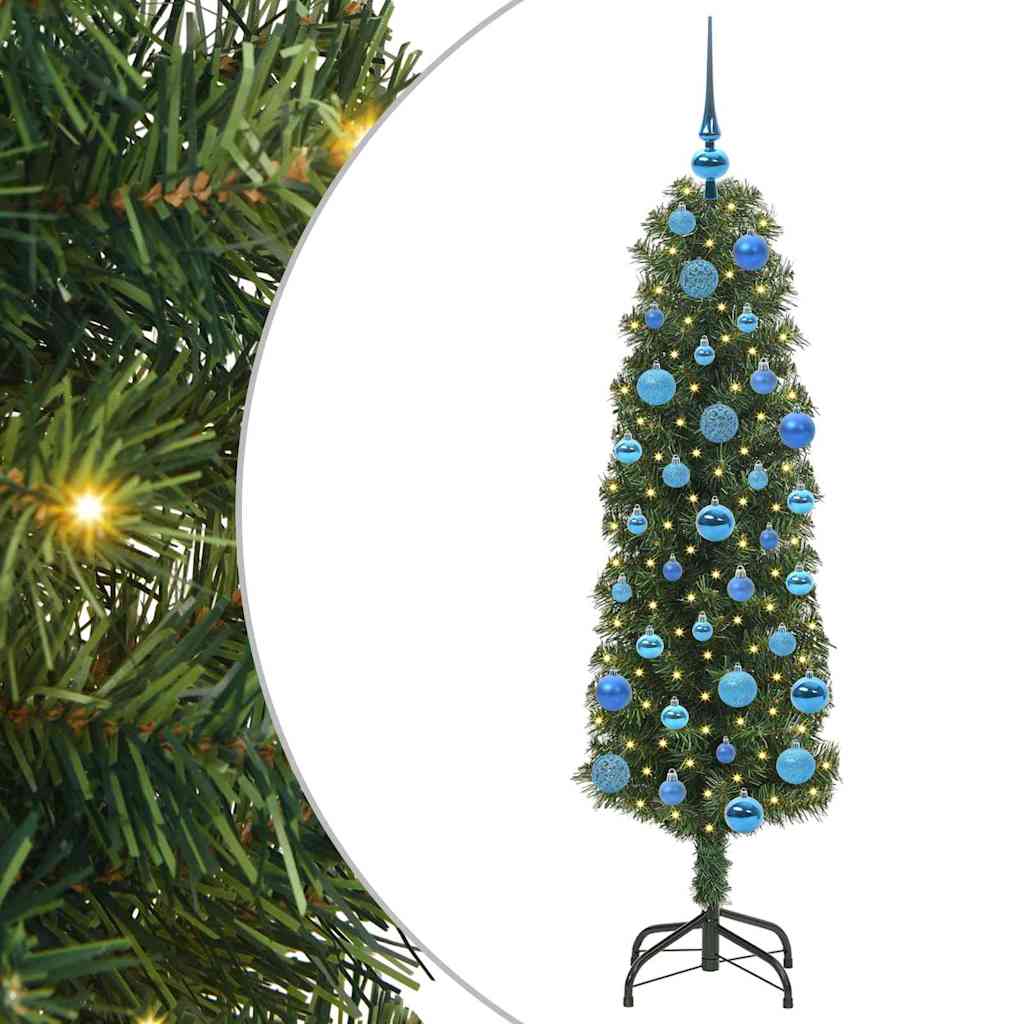 Artificial Christmas Tree with 150 LEDs with Stand Green 150 cm