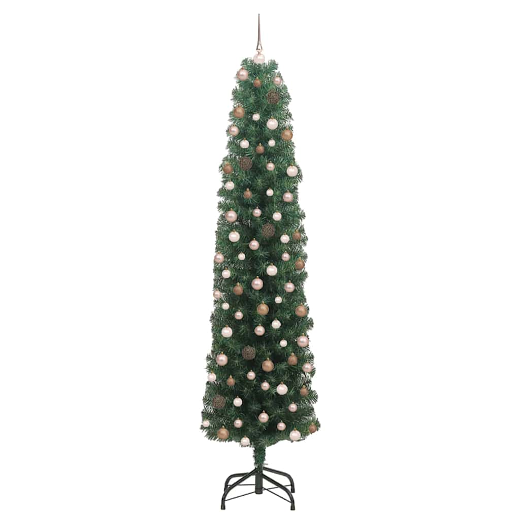 Artificial Christmas Tree with 300 LEDs with Stand Green 210 cm