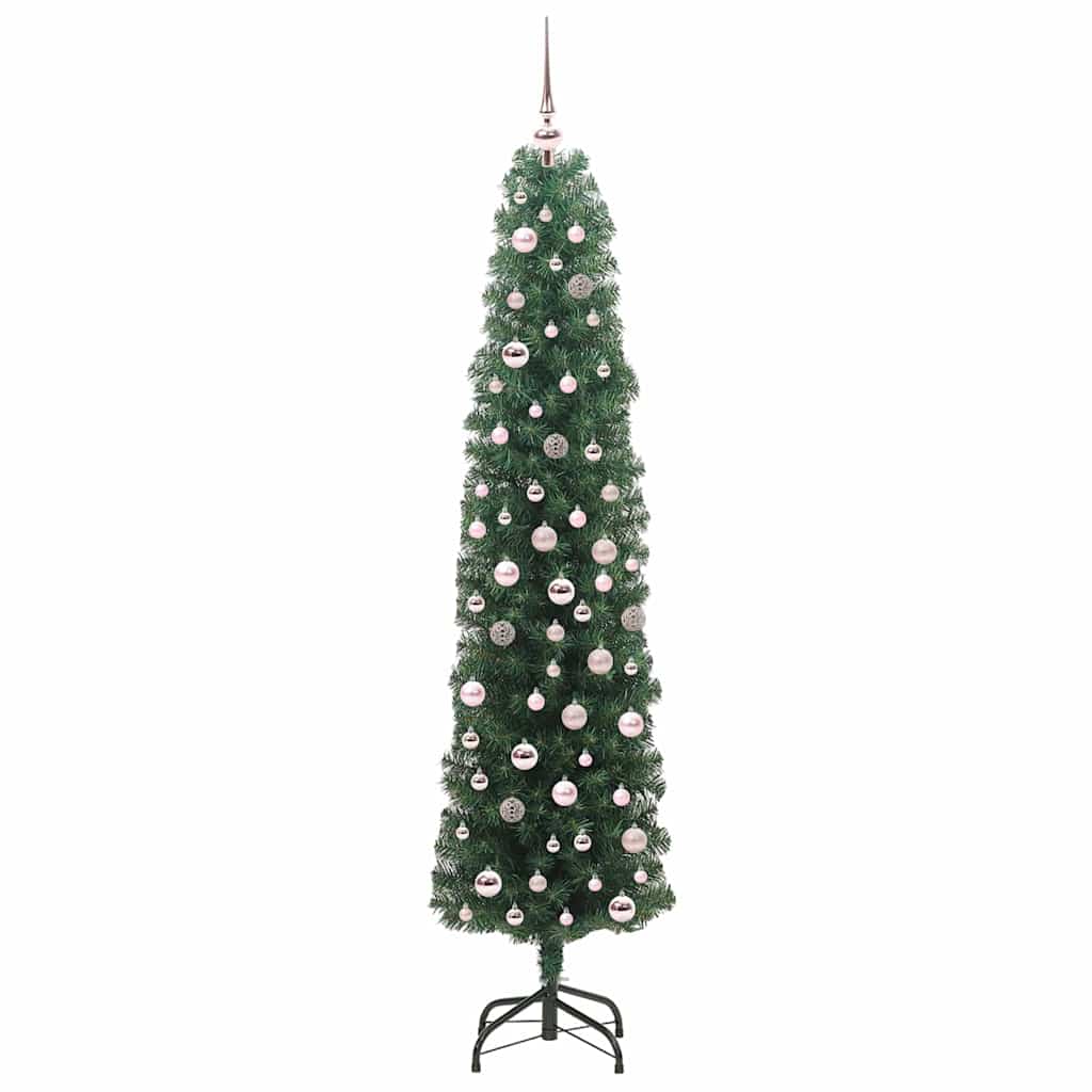 Artificial Christmas Tree with 300 LEDs with Stand Green 210 cm