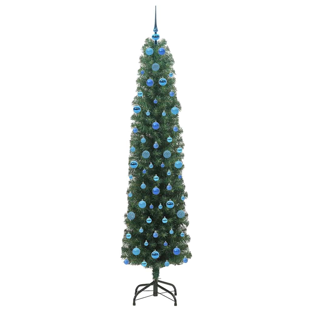 Artificial Christmas Tree with 300 LEDs with Stand Green 210 cm