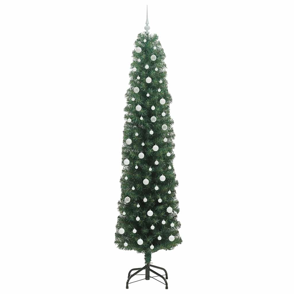 Artificial Christmas Tree with 300 LEDs with Stand Green 240 cm