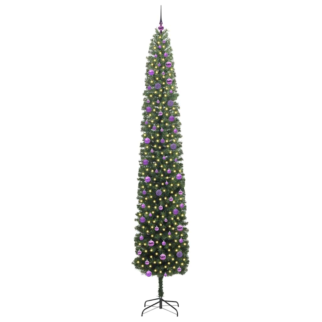 Artificial Christmas Tree with 300 LEDs with Stand Green 270 cm
