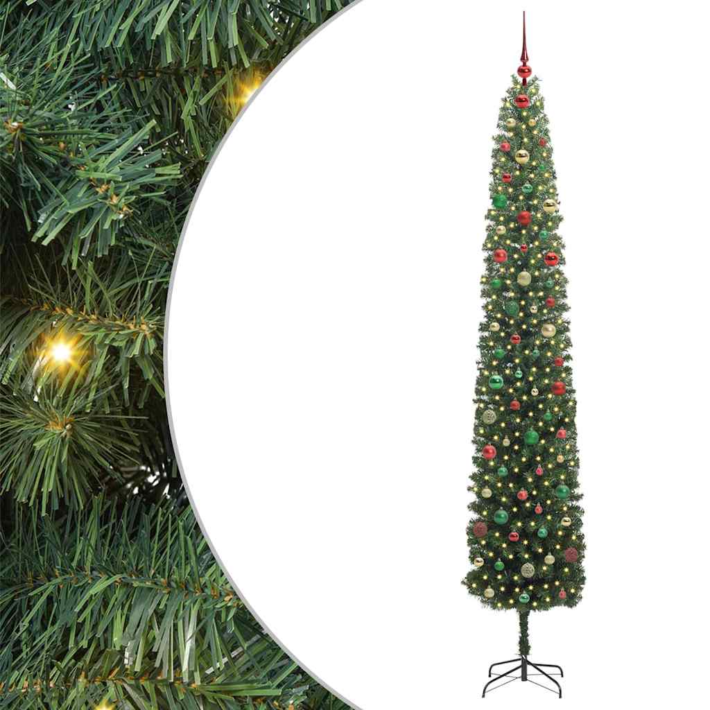 Artificial Christmas Tree with 300 LEDs with Stand Green 300 cm