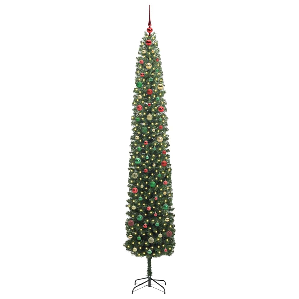 Artificial Christmas Tree with 300 LEDs with Stand Green 300 cm