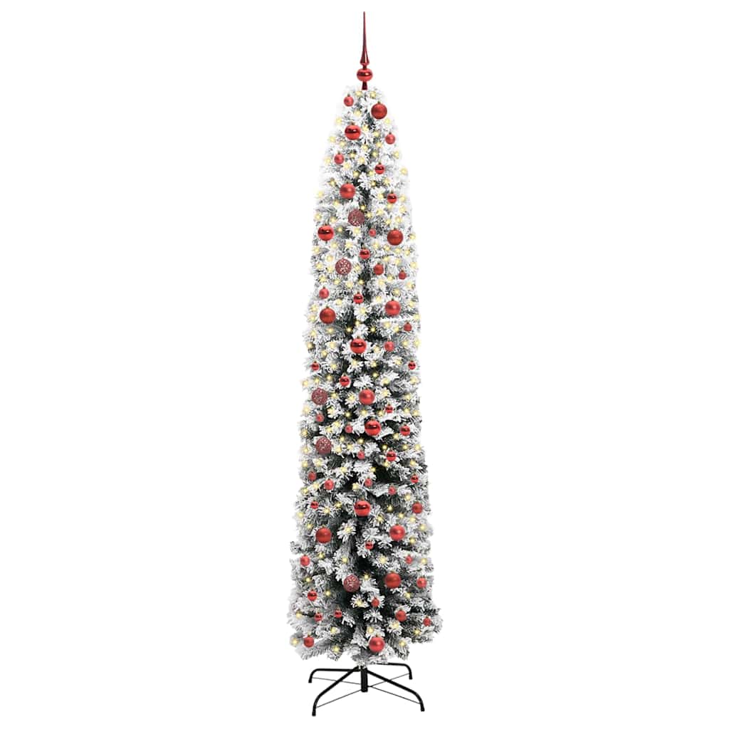 Artificial Christmas Tree with 300 LEDs with Stand Green 210 cm