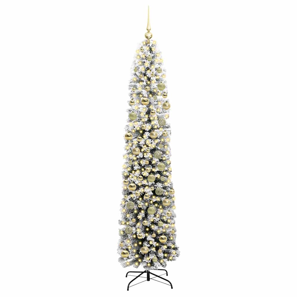 Artificial Christmas Tree with 300 LEDs with Stand Green 210 cm