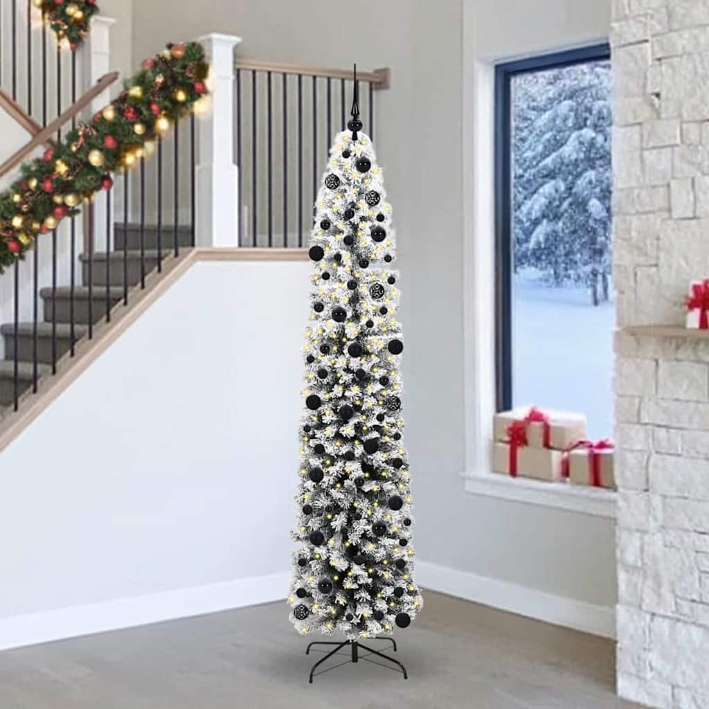 Artificial Christmas Tree with 300 LEDs with Stand Green 240 cm