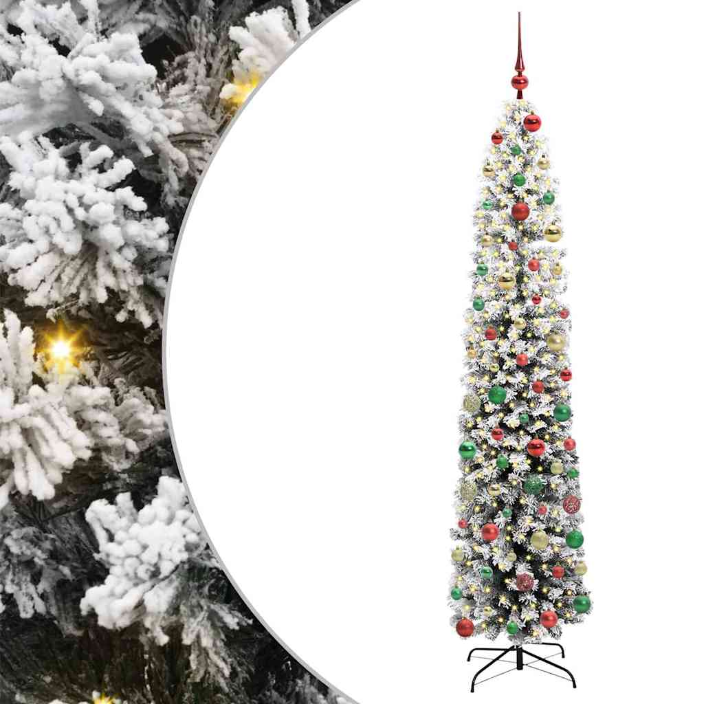 Artificial Christmas Tree with 300 LEDs with Stand Green 240 cm