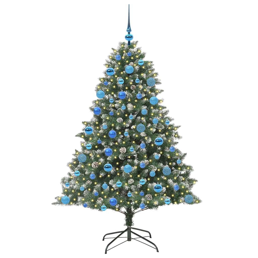 Artificial Christmas Tree with Stand Green 126 x 126 x 180 cm