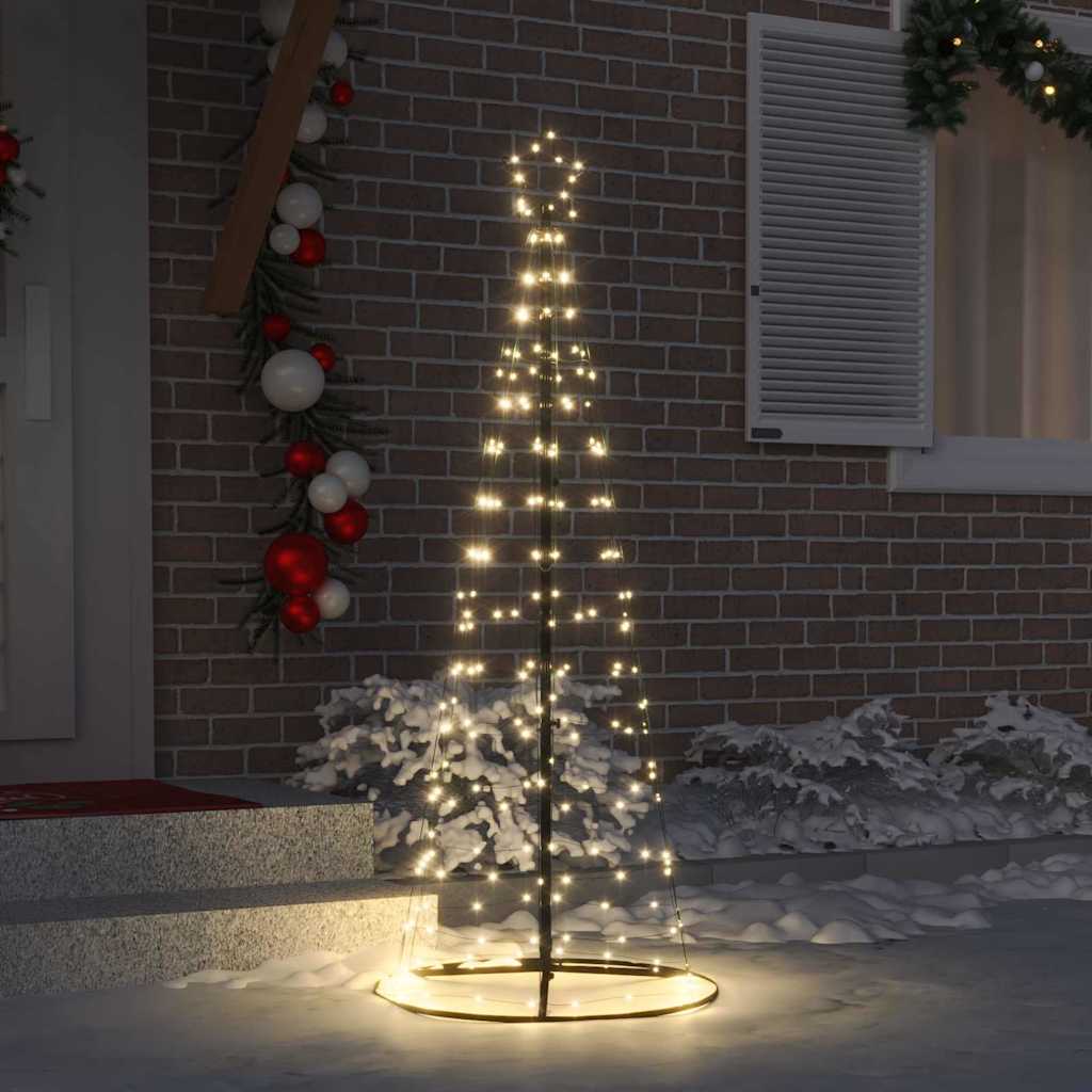 LED Christmas Tree with 390 LEDs Warm White 250 cm Iron