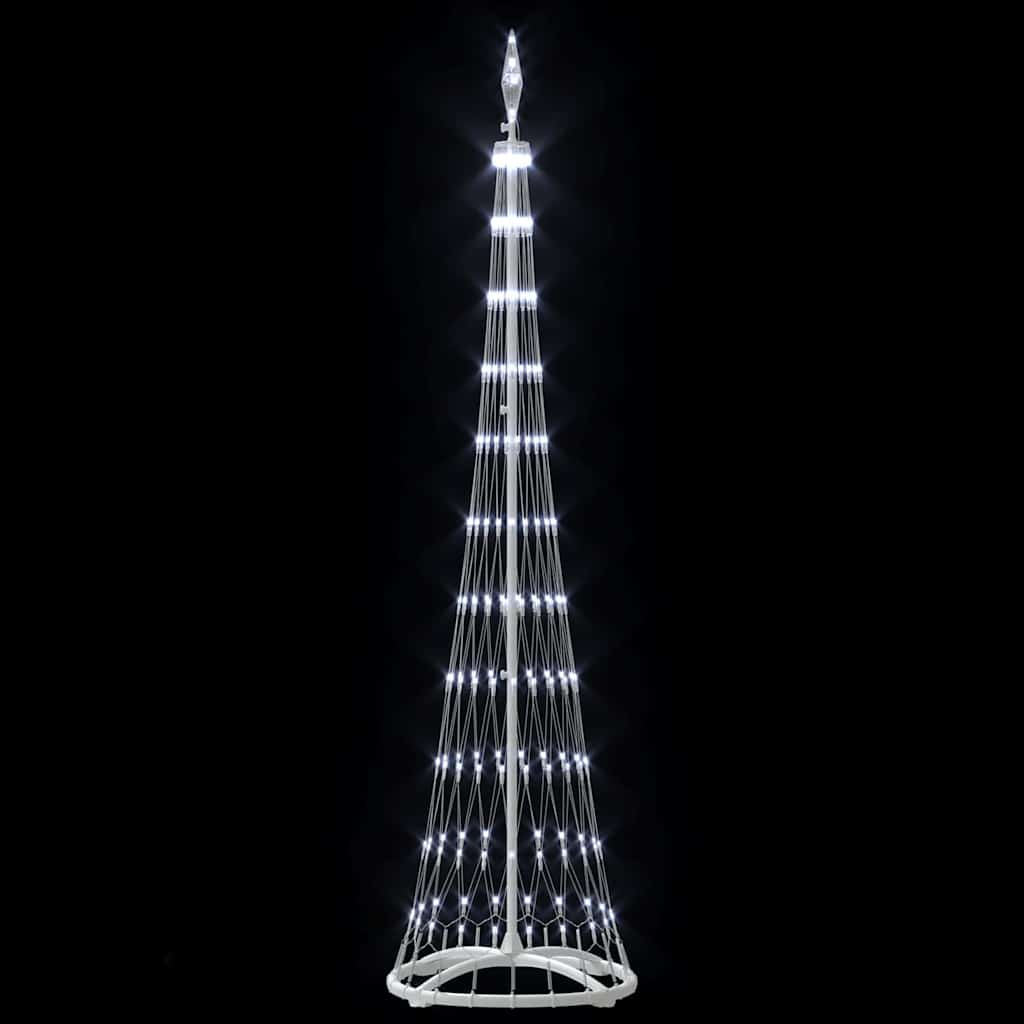 LED Christmas Tree with Stand Cool White 51 x 51 x 190 cm Metal