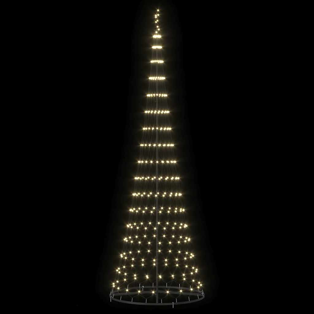 LED Christmas Tree Warm White 100.5 x 100.5 x 302.5 cm Metal