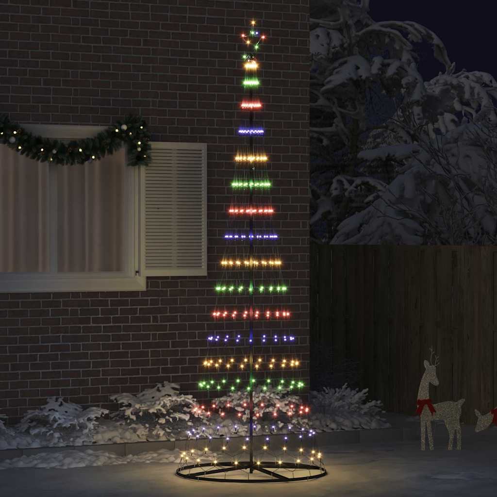 LED Christmas Tree Multicolour 100.5 x 100.5 x 302.5 cm Metal