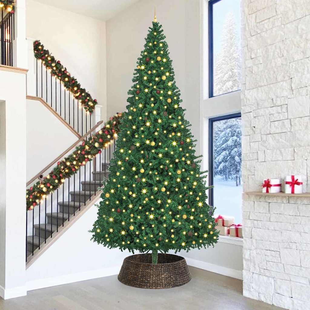 Christmas Tree Collar Black 105 x 105 x 28 cm Water hyacinth