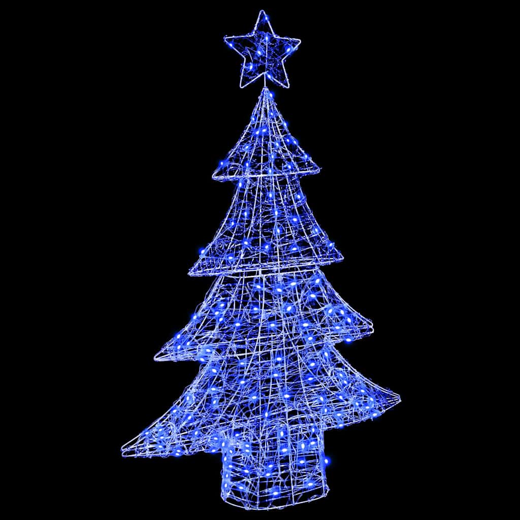 Christmas Tree with 100 LEDs Blue 120 cm Acrylic