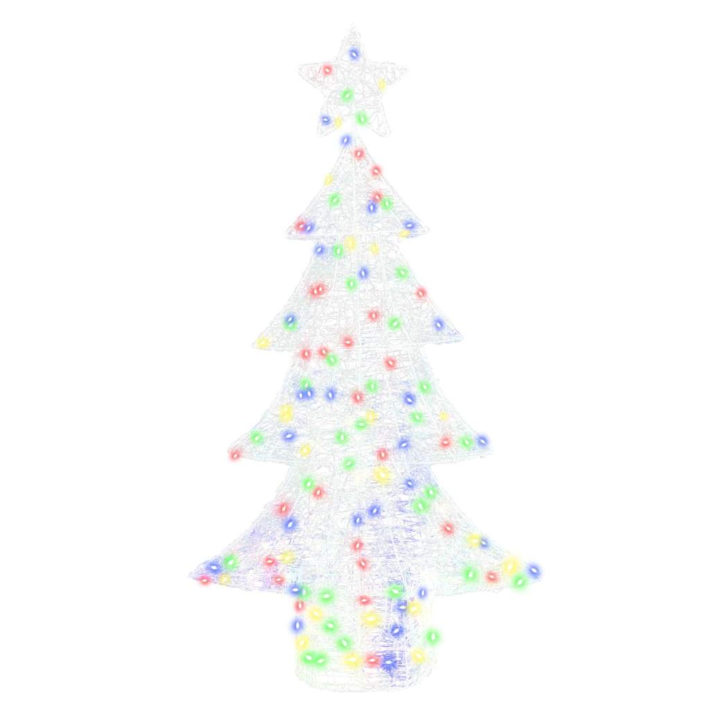Christmas Tree with 160 LEDs Multicolour 150 cm Acrylic