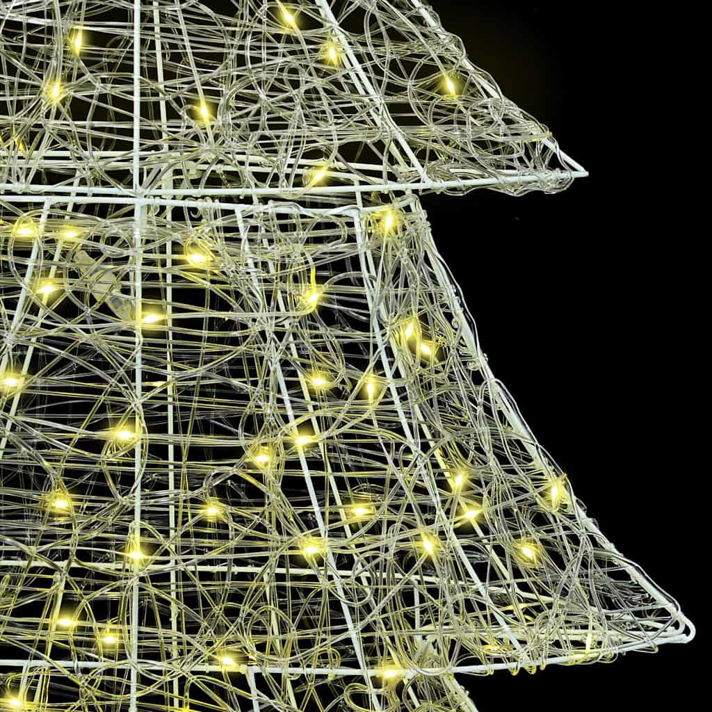 Christmas Tree with 240 LEDs Warm white 180 cm Acrylic