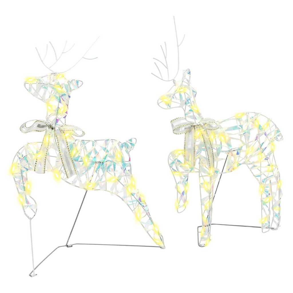 LED Reindeers with 60 LEDs 3 pcs Warm White PET
