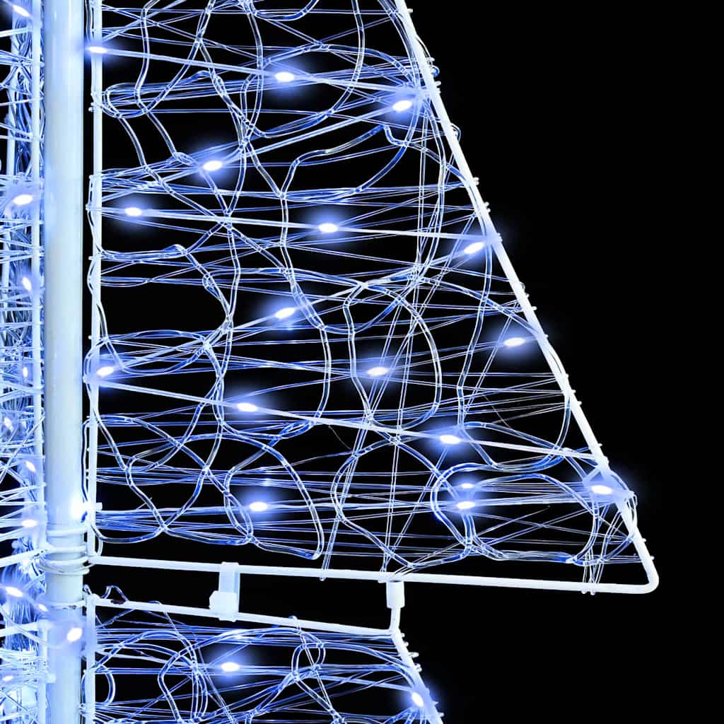 Christmas Tree with 240 LEDs Cold White 180 cm Acrylic