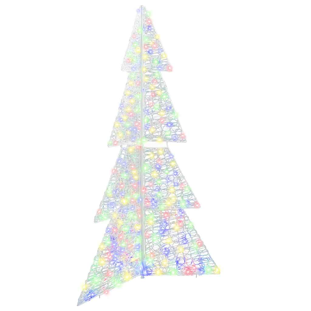 Christmas Tree with 240 LEDs Multicolour 180 cm Acrylic