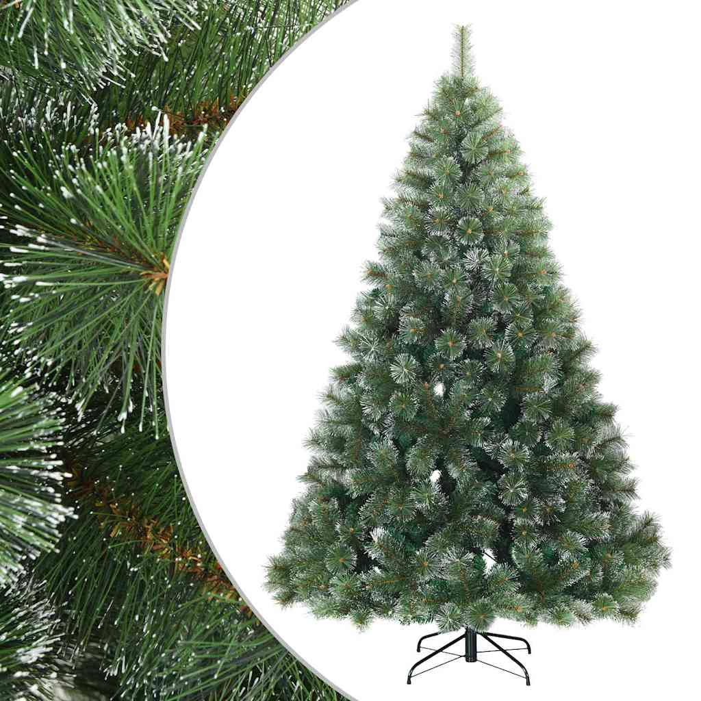 Artificial Hinged Christmas Tree Snow Flocked White 180 cm