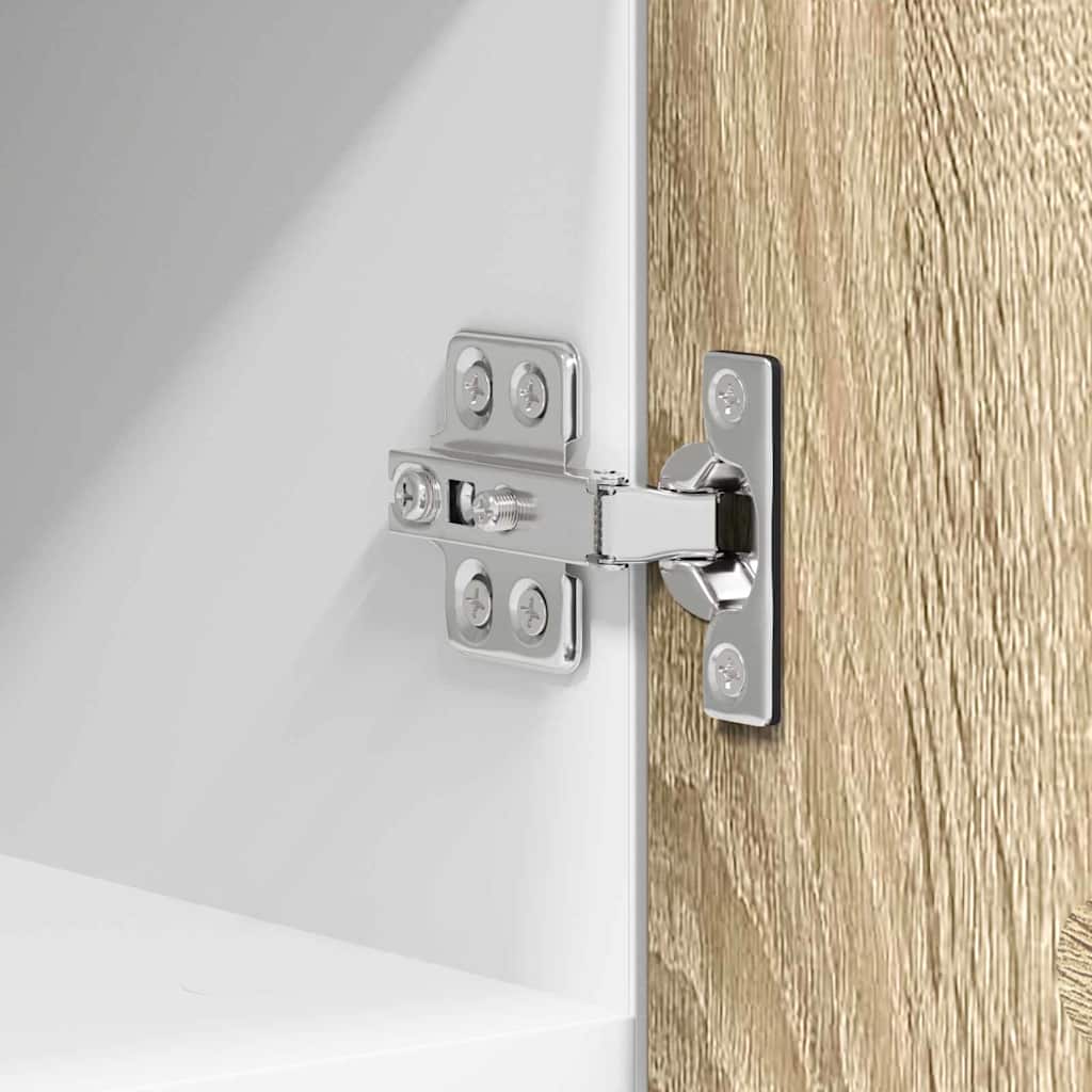 Hanging Cabinet Riga 2 pcs Sonoma Oak and White 30 x 31 x 40 cm