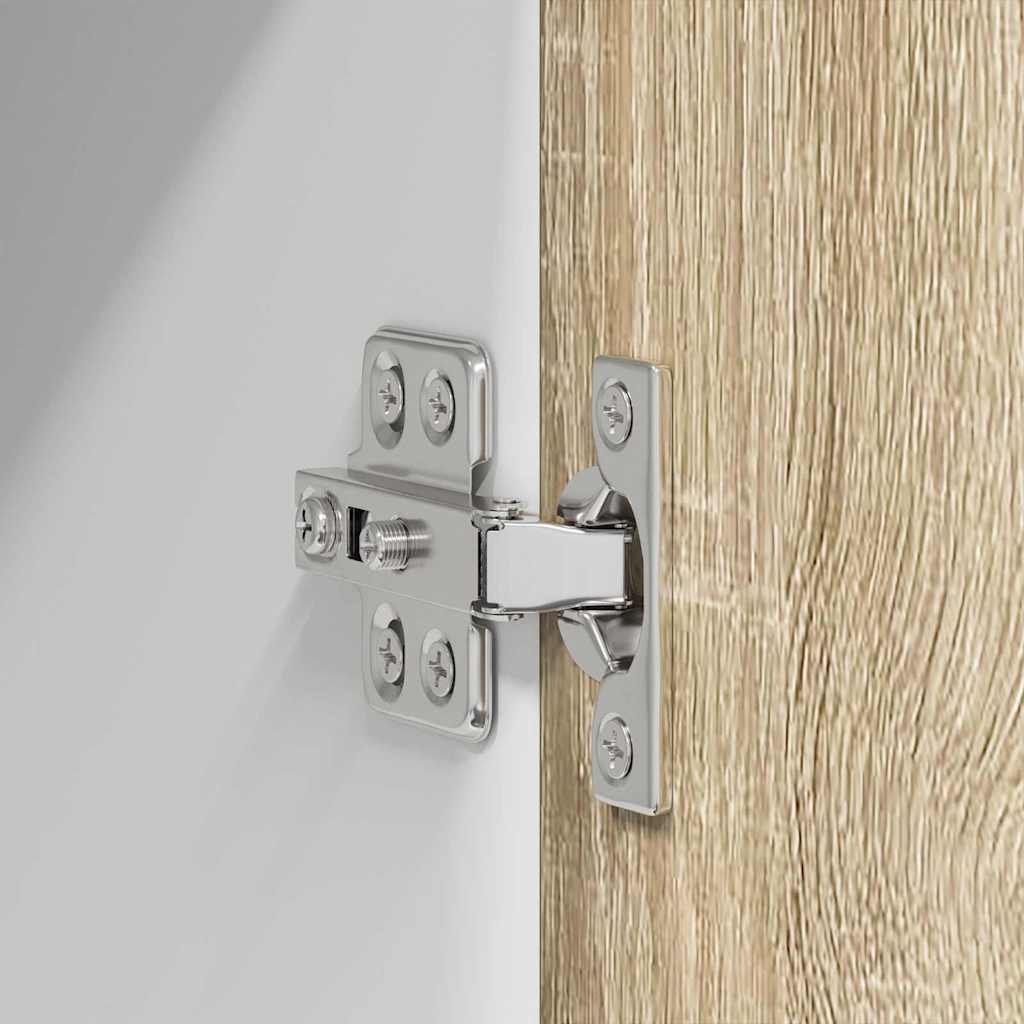 Hanging Cabinet Riga 2 pcs Sonoma Oak and White 40 x 31 x 40 cm