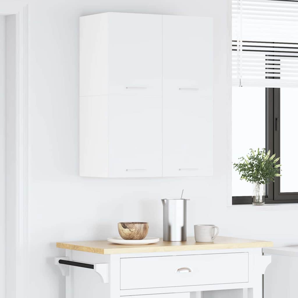Hanging Cabinet with Shelf Riga 2 pcs White 60 x 31 x 40 cm