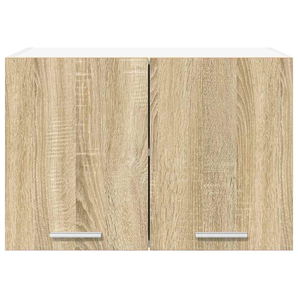 Hanging Cabinet Riga 2 pcs Sonoma Oak and White 60 x 31 x 40 cm