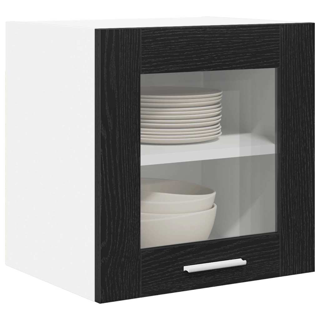 Hanging Cabinet Riga Black Oak 40 x 31 x 40 cm Engineered Wood