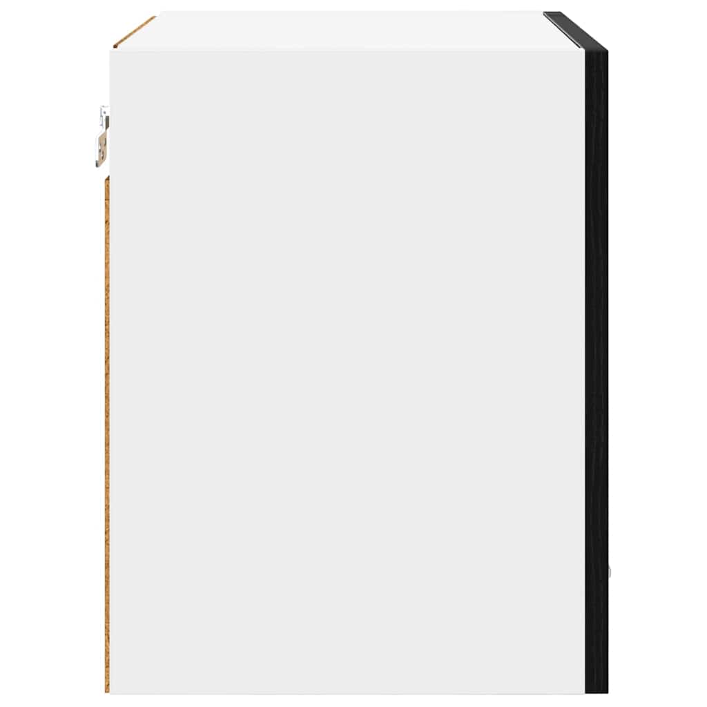 Hanging Cabinet with Shelf Riga 2 pcs Black Oak 40 x 31 x 40 cm