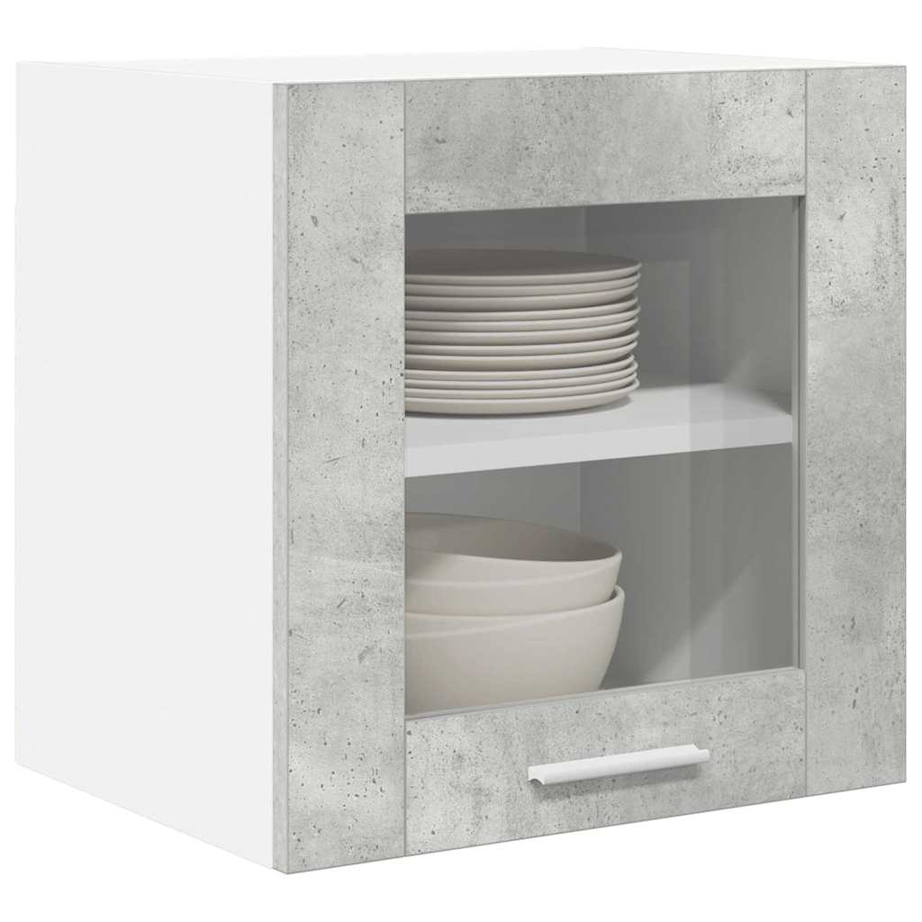 Hanging Cabinet Riga 2 pcs Concrete Grey 40 x 31 x 40 cm