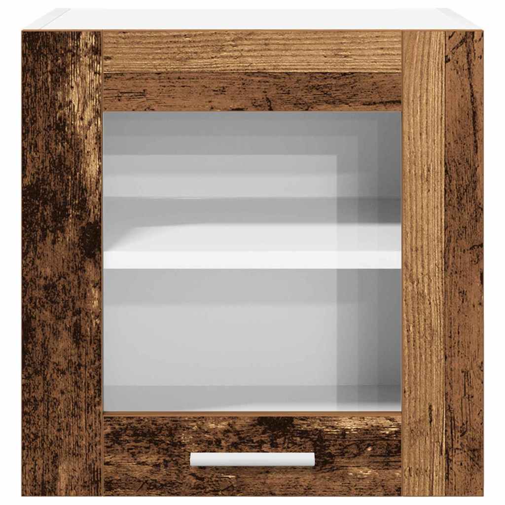 Hanging Cabinet with Shelf Riga 2 pcs Old Wood 40 x 31 x 40 cm